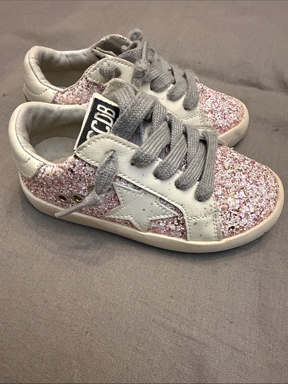 Glitter Star Kids Sneakers - Pink